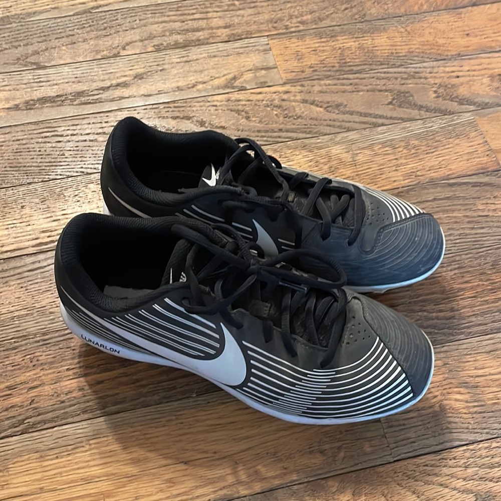 Softball shoes- NIKE- black & white- Size 9